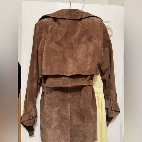 Women's Ducie Lisa Suede Trench Coat - Picture 8 of 9